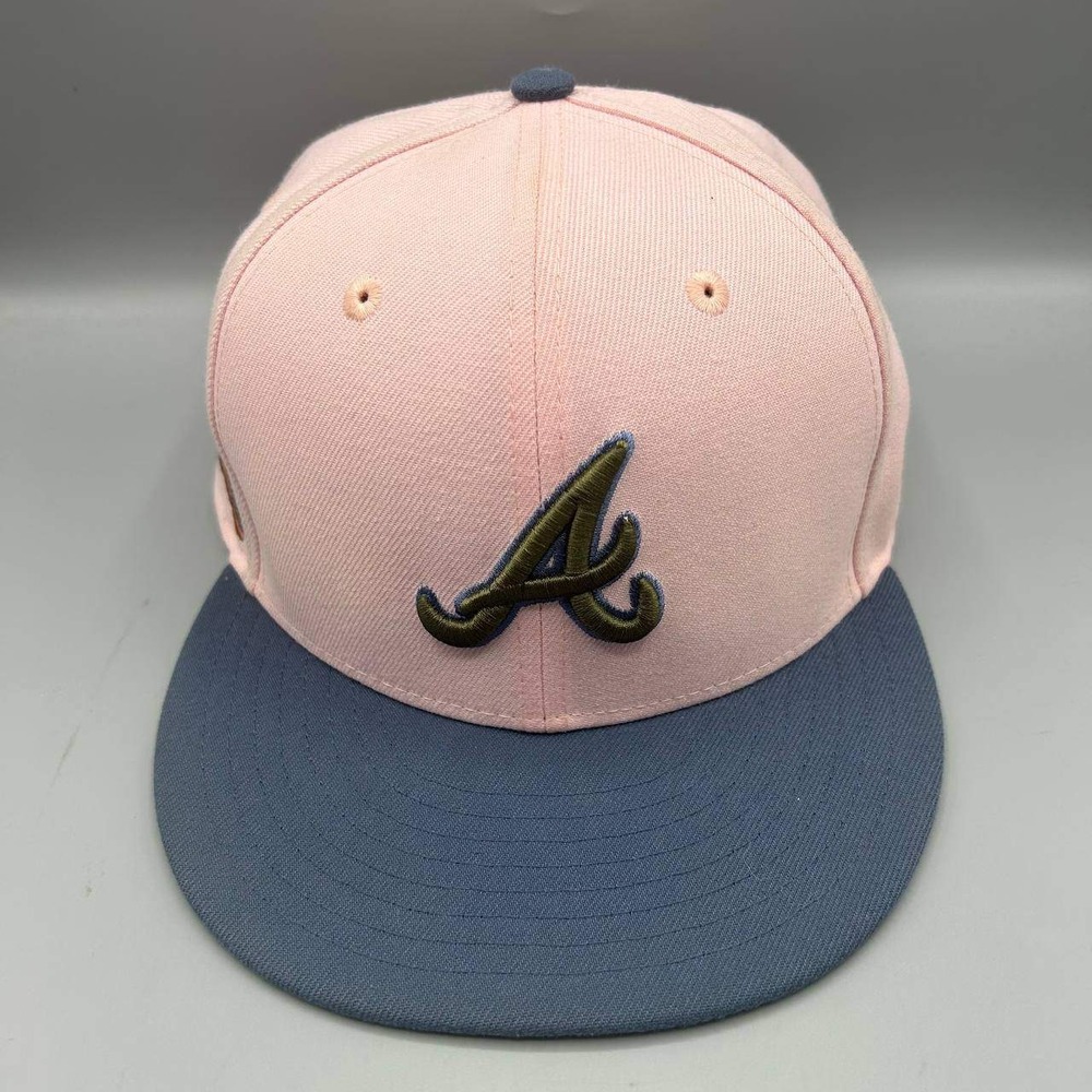 Atlanta Braves MLB Hat Men 7 1/4 Pink All Star Game 59Fifty New Era Fitted Cap